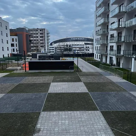 Z Widokiem Na Stadion Styl Industrialny Jedyny Taki Check In 24 H Lägenhet